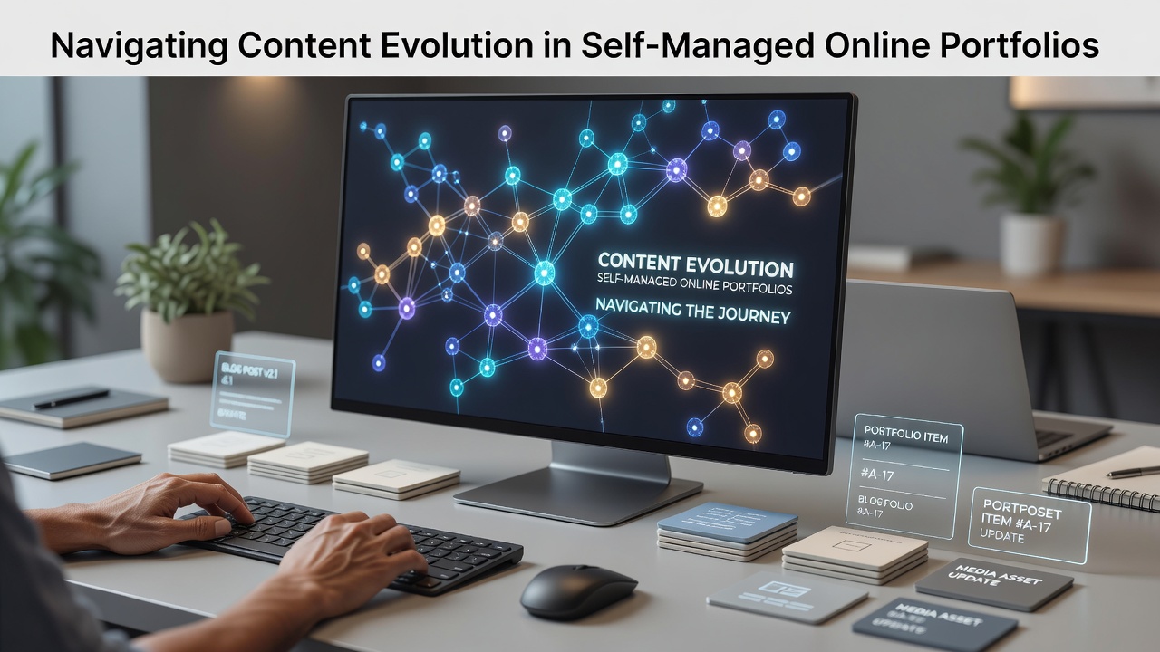 Navigating Content Evolution in Self-Managed Online Portfolios